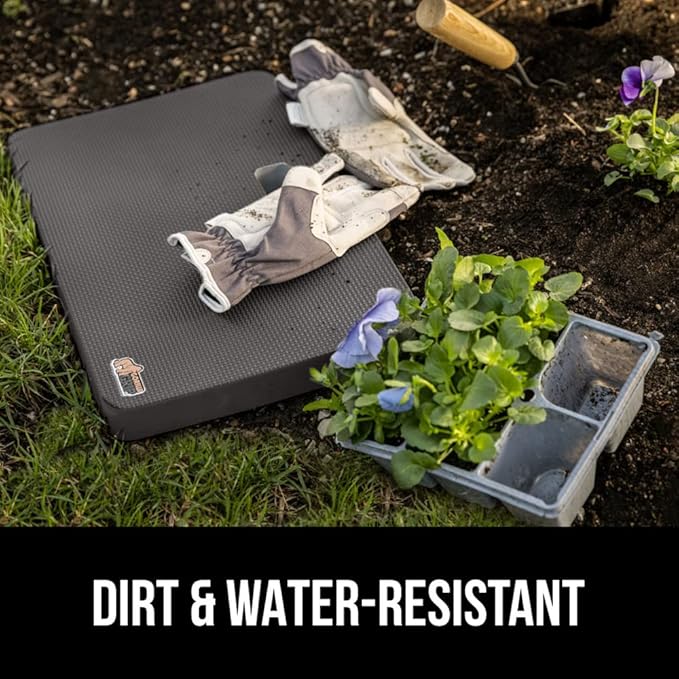 Gorilla Grip Extra Thick Kneeling Pad, Supportive Soft Foam Cushioning for Knee, Water Resistant Construction for Gardening, Bathing Baby, Workout Supplies, Lightweight, Garden Work Gifts