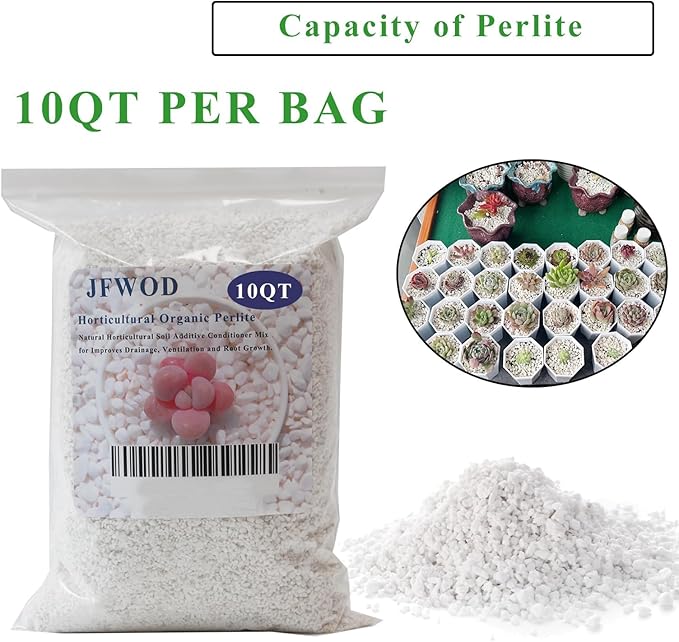 10 Quart Organic Perlite Horticultural Soil Amendment for Plants and Enhanced Drainage Enhanced Growth