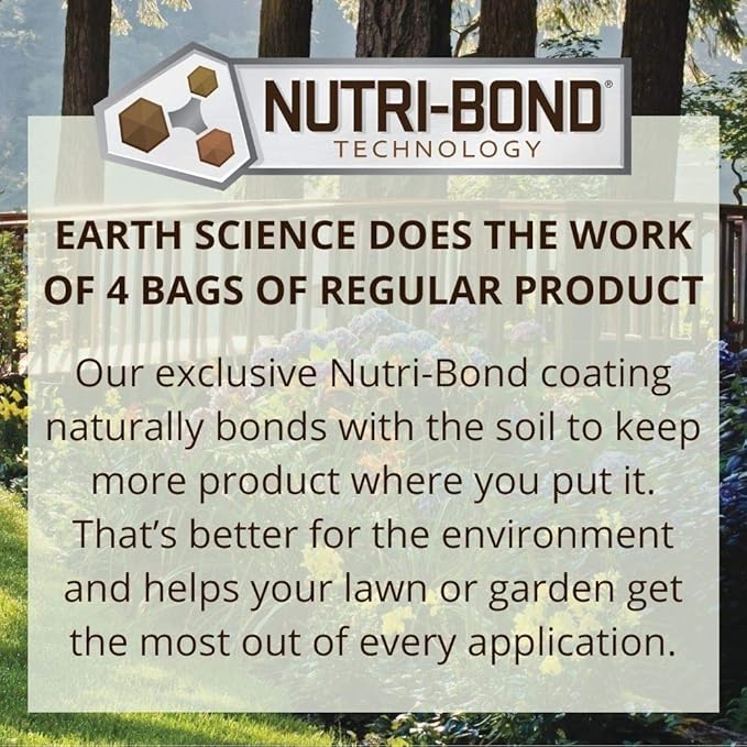 Earth Science Fast Acting Gypsum - Soil Conditioner Adds Calcium, Repairs Salt Damage & Root Growth with Nutri-Bond Runoff Reduction Technology (2.5 lb)