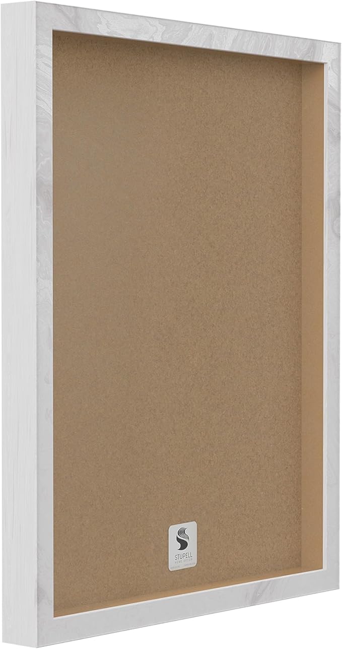 Stupell Industries Botanical Plant Illustration Seeds Vintage Design, Design by World Art Group, White Framed, 24 x 30