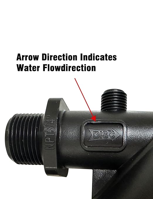 Drip Irrigation Disc Filter Y Filter - 120Mesh 3/4 inch Male Pipe Thread NPT for Lawn Garden Watering and Irrigation Hose Connectors - 1 Pcs