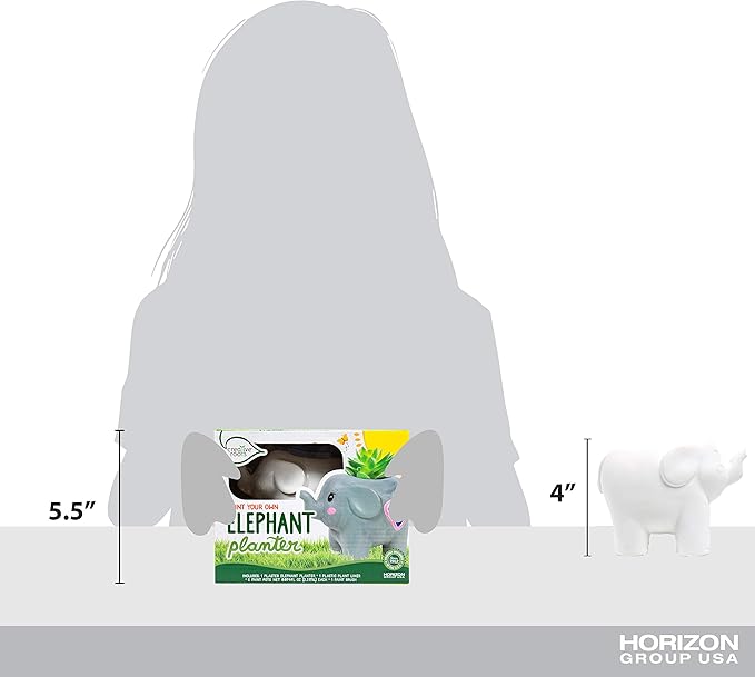 Creative Roots Paint Your Own Elephant Planter by Horizon Group USA Toy