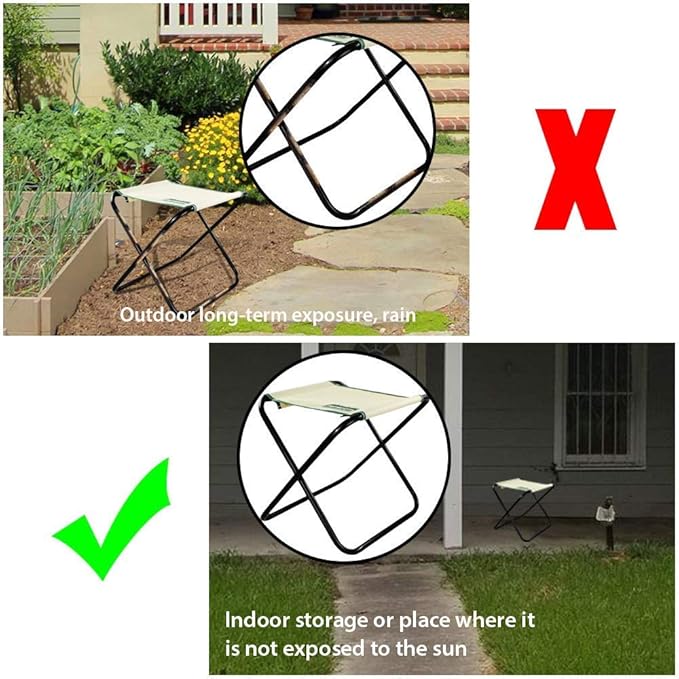 Gardening Tool Set, Stainless Steel 7-Piece Gardening Tools with Heavy-Duty Folding Stool and Detachable Canvas Tote Bag, Green and White, Ideal Gardening Gifts for Women and Men