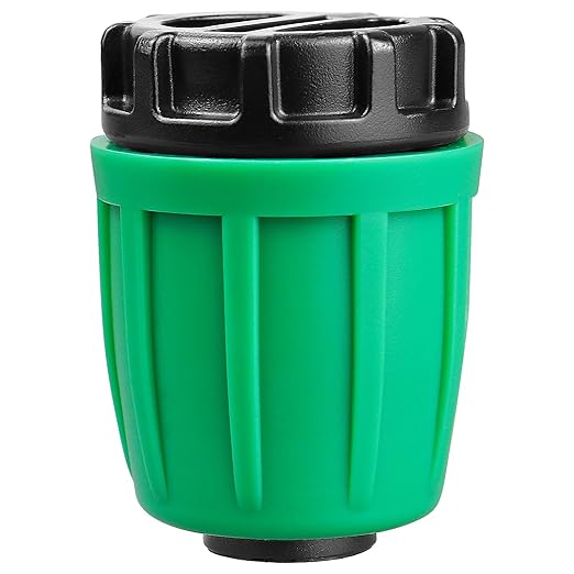 Drip Irrigation 1/2" End Cap Fittings：1/2 Inch Drip Line Lock Barbed End Plug Connectors for 1/2 Drip Irrigation Tubing (1/2" ID x 0.640" OD) Anti-Drop Drip Irrigation Parts (12 Pieces)