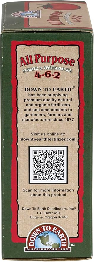 Down to Earth Organic All Purpose Fertilizer Mix 4-6-2, 1 lb