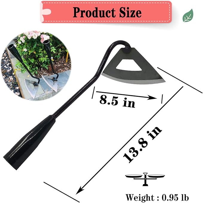 Garden Tools Hollow Hoe Stainless Steel Handle Weeding Hoe for Vegetable Garden loosening Soil