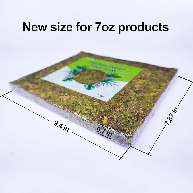 7 oz Natural Orchid Moss for Potted Plants, Nice Soilless Potting Soil for Seedling and Cutting, Good Idea for Reptile Terrarium, Crafts, Garden Decoration