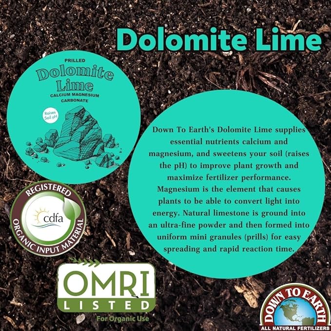 Down to Earth Organic Prilled Dolomite Lime, 5 lb