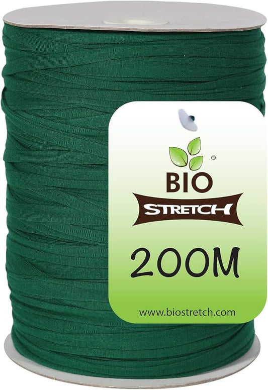 Soft Garden Plant Ties for Indoor & Outdoor Plants - Strong & Stretchy Cut-to-Length Plant Tape for Climbing Plants, Tomato Vines & Home Gardening (656 ft / 200M)