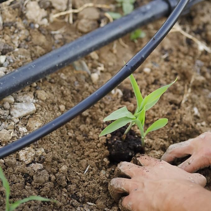 20M PVC Watering Tubing Hose Pipe 4/7mm DIY Micro Drip Irrigation System for Home Garden Yard Lawn Landscape Patio Plants Flowers Water Supply Pipe