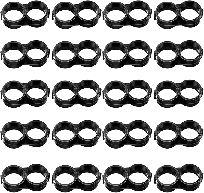 BLMHTWO 20 Pack Drip Irrigation 1/2" Drip Tubing End Closure, Figure 8 End Closure for 1/2" Drip Tubing 16mm Drip Tubing End Closure Plugs Fitting Kit