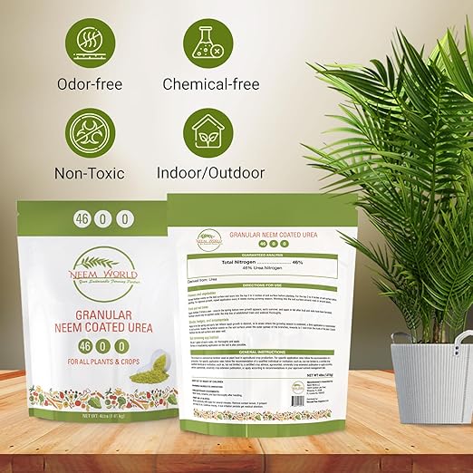 Eden Grow Organic Enriched Fertilizer | Neem Plant Food (Neem Coated Urea)