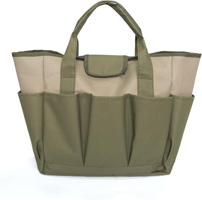 Garden tote bag, garden tool bag with 9 pockets garden tool storage bag for storing gardening kits and gardener's storage bag