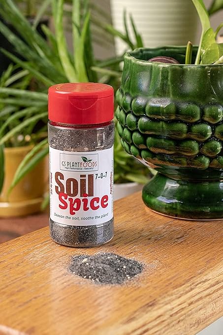 Soil Spice Plant Fertilizer - All Purpose Organic Plant Food (16 oz) - Organic Fertilizer with Compact & Easy to Use Shaker - Great for Herb Gardens, House Plants, Potted Plant (16 Ounce)
