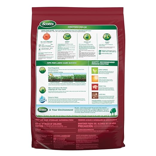 Scotts Turf Builder WinterGuard Fall Lawn Food - Fall Fertilizer for Strong Grass Roots, 5,000 sq. ft, 12.5 lbs. (2-Pack)