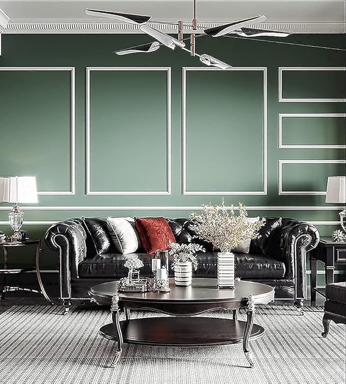 Dimoon 787''x17.7'' Green Peel and Stick Wallpaper Contact Paper Modern Self Adhesive Wall Paper Removable Renter Friendly Textured Solid Color Shelf Cabinet Vinyl Roll (787''x17.7'',Dark Green)