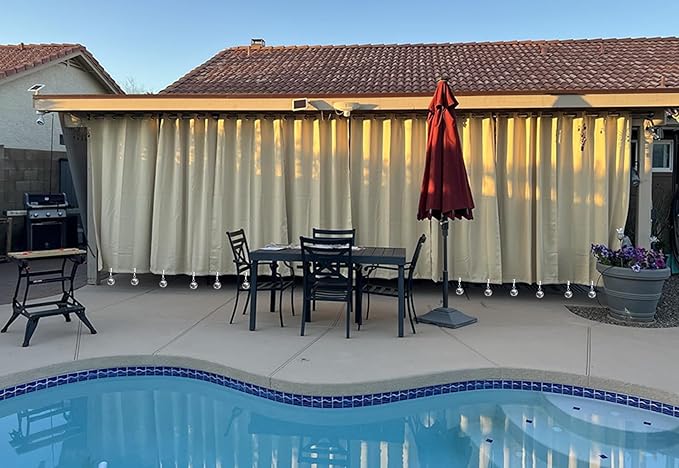 16 Pack Heavy Duty Curtain Weights, Heavy Weights for Outdoor Curtains of Pergola Patio Gazebo Cabana, Stainless Steel Weight Clip Down Curtain, Garden Flag, Shower Curtain, Tablecloth