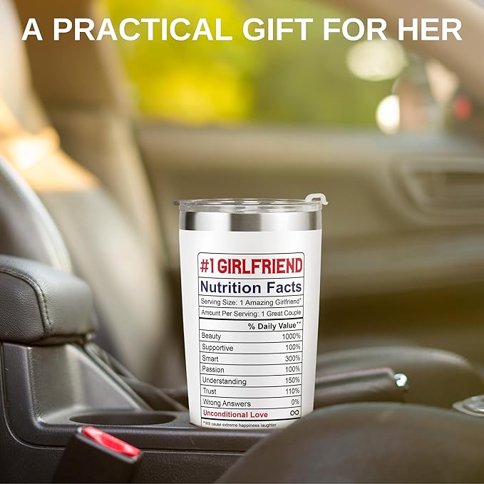 Gifts for Girlfriend - Girlfriend Gifts for Women - Anniversary, Valentines Day Gifts for Her, Valentine Day Gifts for Girlfriend, Girlfriend Birthday Gifts - I Love You Couple Gifts - 20 Oz Tumbler