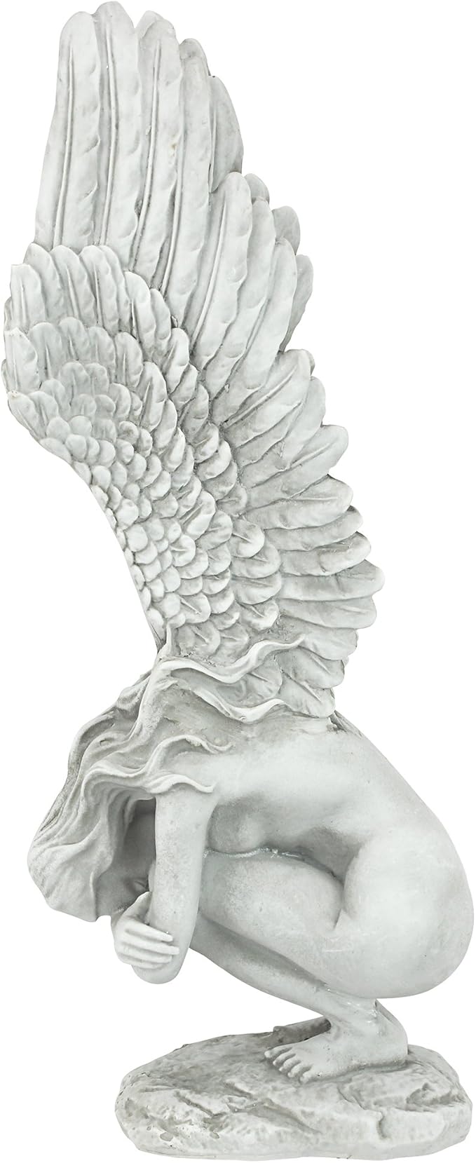Design Toscano NG33765 Remembrance and Redemption Angel Religious Garden Statue, Medium 15 Inch, Ivory
