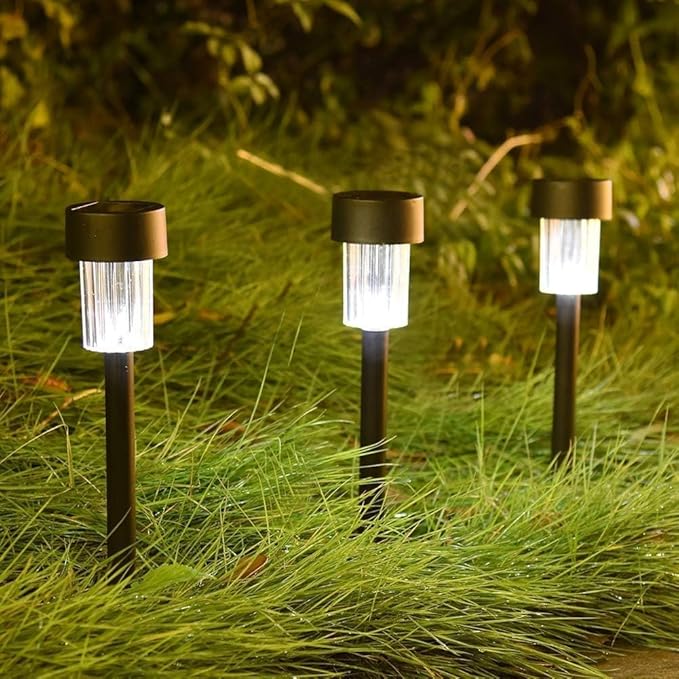 MAGGIFT 12 Pcs Solar Lights, Landscape Lights for Outdoor, Pathway, Lawn, Patio, Yard, Walkway, Deck, Driveway and Garden