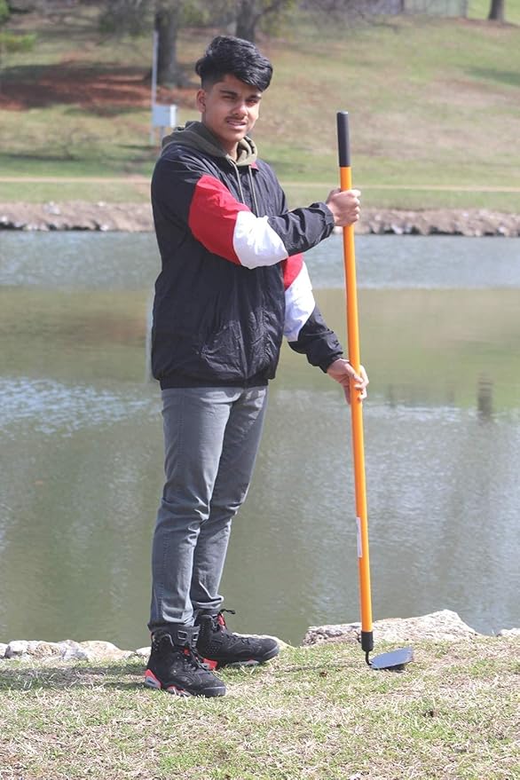 Ashman Garden Hoe (6 Pack)– Sturdy Hand Tiller – Heavy Duty Blade for Digging, Loosening Soil, and Weeding – Rubber Grip Handle for a Strong Hold – Rust Resistant Build.