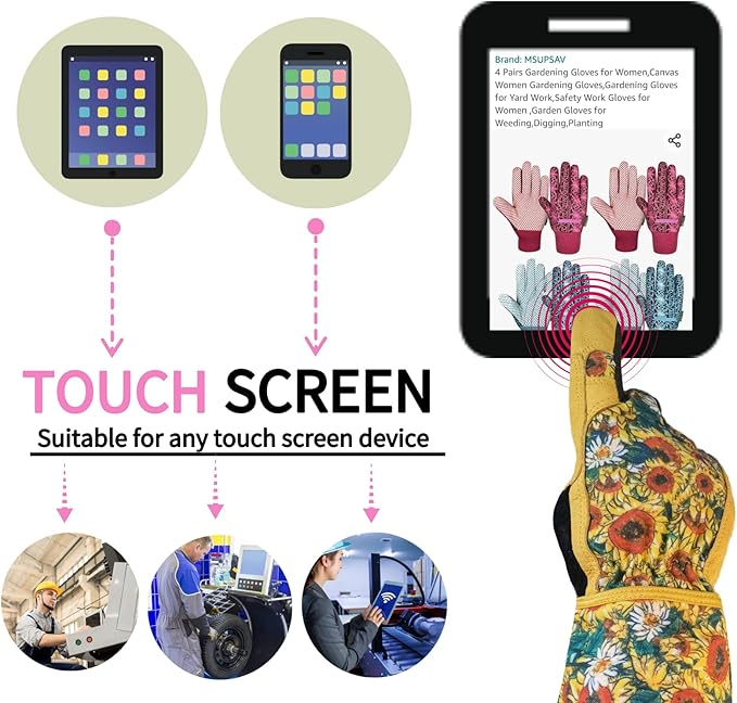 Gardening Gloves for Women and Men, Thorn Proof&Puncture Resistance Garden Gloves,Gauntlet Gloves,Gifts