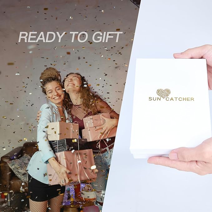 Friend Gifts Unique Friendship Gifts for Women,BFF, Bestie-Best Friend Birthday Gift, Hanging Rainbow Crystal Suncatcher Ornament