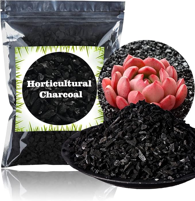 Horticultural Charcoal for Plants 2 qt, All Natural Hardwood Charcoal, Activated Charcoal for Soil Amendment, Orchids, Terrariums, and Gardening