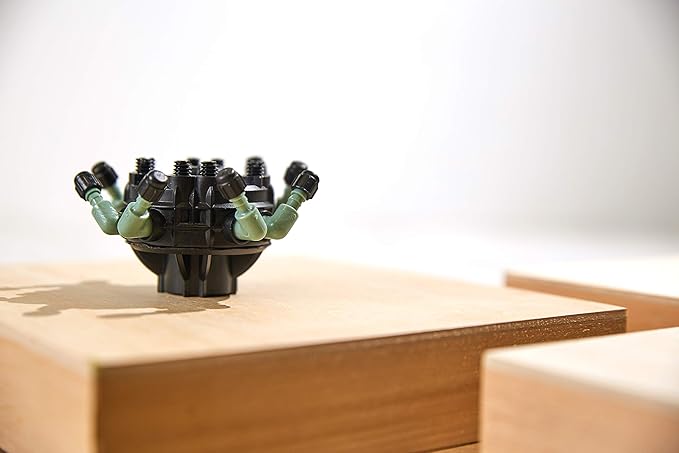 2-Pack Orbit 67000 Adjustable Flow 8-Port Drip Irrigation Manifold for 1/4 Inch Tube - Customized Watering for Your Garden