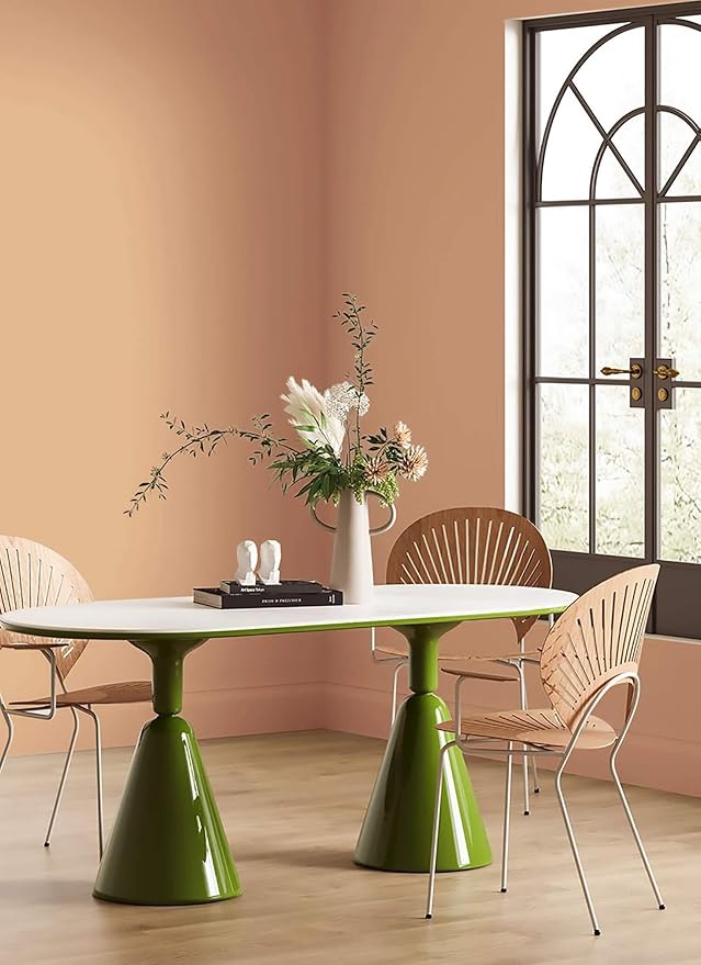 Dimoon 118''x17.7'' Orange Peel and Stick Wallpaper Contact Paper Modern Self Adhesive Wall Paper Removable Renter Friendly Textured Solid Color Shelf Cabinet Vinyl Roll (118''x17.7'',Coral Orange)