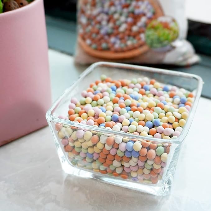 Ceramsite Clay Pebbles for Orchid - Mini Leca Clay Pebble for Plants Drainage - Perfect Ceramsite Balls as A Soil Topper for Indoor Plants, Cacti Succulents Bonsai.