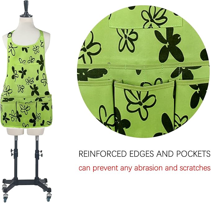 PATILWON Gardening Apron with Large Pockets for Women, 14 Pockets Waterproof Tool Apron, Work Apron Heavy Duty, Size M to XL