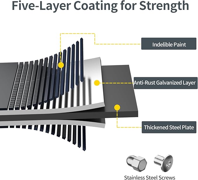 Kesfitt Raised Garden Bed Kit,Outdoor Galvanized Planter Raised Boxes with Safety Edging and Gloves,Large Metal Raised Garden Beds for Gardening Vegetables,Fruits,Flower(6x3x1FT)