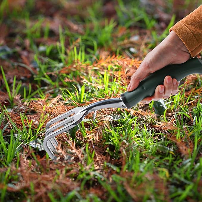 Garden Tool Tote Solid Bag with 11 Piece Hand Tools,Best Gardening Gift Set Organizer with Vegetable Garden Tool Kit,Free Kneeler Pad,Digging Claw Gloves and All Necessary Gardening Accessories