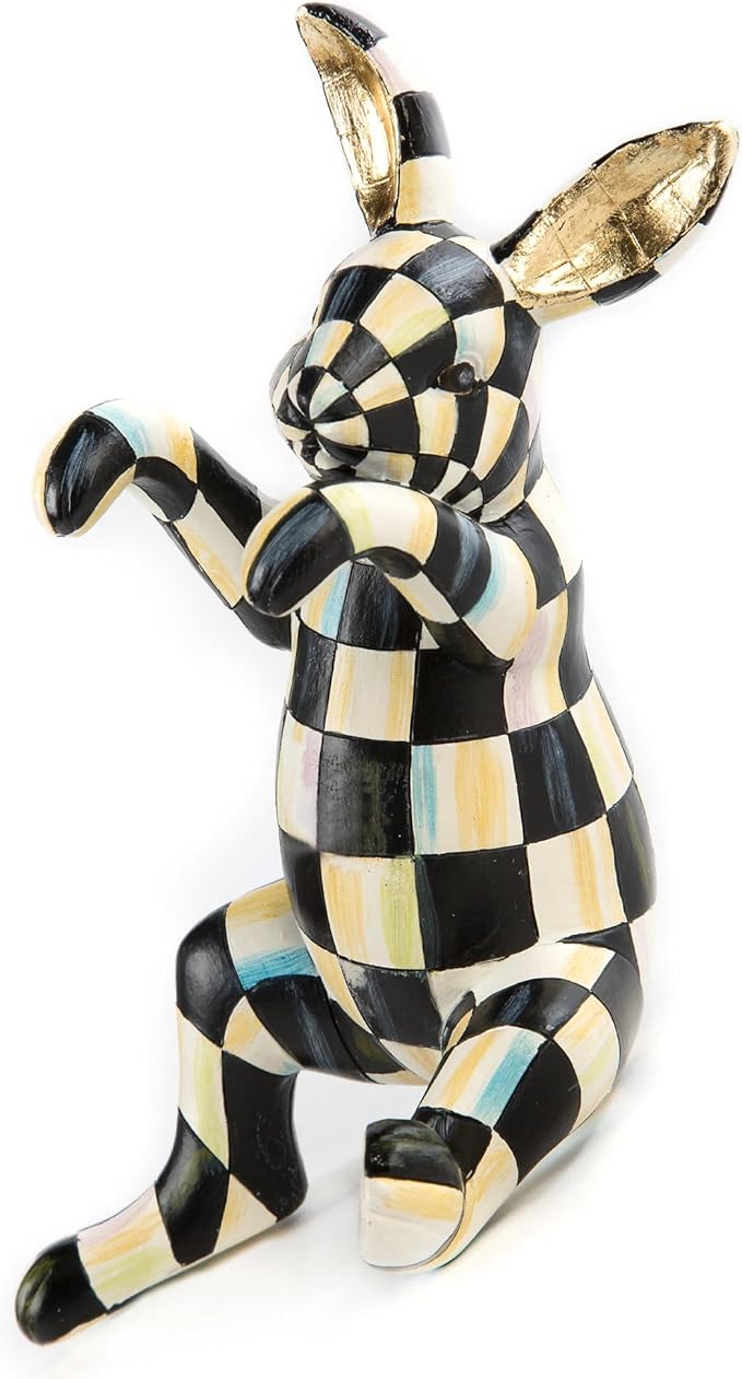 MACKENZIE-CHILDS Pot Climber, Decorative Flowerpot Hanger, Indoor and Outdoor Planter Hanging Decor, Funny Bunny