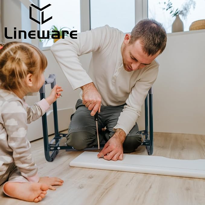 Garden Kneeler and Seat with Upgraded Widened 10 Inch Thick Kneeling Pad,Garden Kneeler Stool Heavy Duty,Folding Garden Chair, Bench Stool with 2 Tool Pouches Gifts for Parent