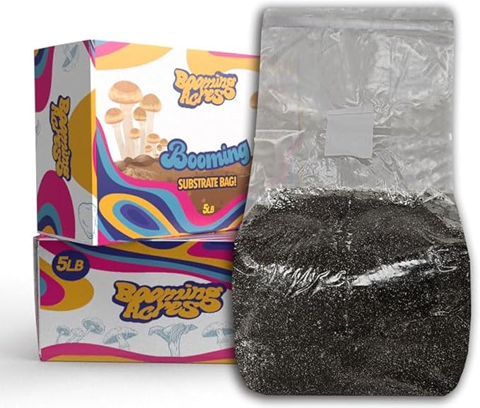 Booming Substrate | 3lb Coir Vermiculite Gypsum CVG Sterilized Substrate Blend | Ready to Use Mushroom Substrate Perferct for Manure and Dung Loving Mushrooms (3lb)