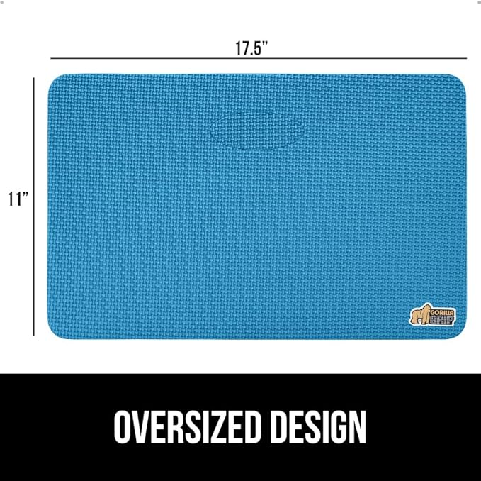 Gorilla Grip Extra Thick Kneeling Pad, Supportive Soft Foam Cushioning for Knee, Water Resistant Construction for Gardening, Bathing Baby, Workout Supplies, Lightweight, Garden Work Gifts
