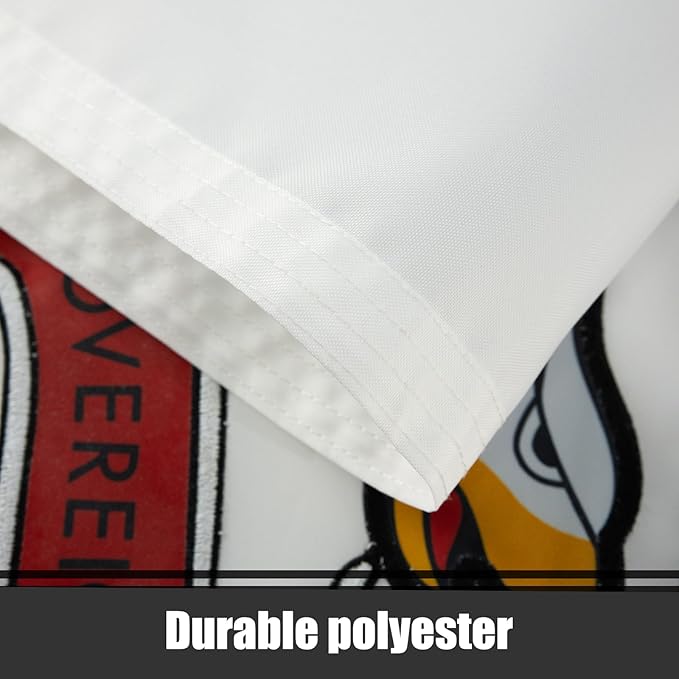 TOPFLAGS Illinois Flag 3x5 Ft IL State Flags Embroidered Heavy Duty for Outdoor with 2 Brass Grommets 4 Stitching Rows Vivid Color Sewn Stripes