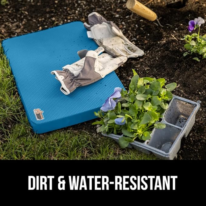 Gorilla Grip Extra Thick Kneeling Pad, Supportive Soft Foam Cushioning for Knee, Water Resistant Construction for Gardening, Bathing Baby, Workout Supplies, Lightweight, Garden Work Gifts