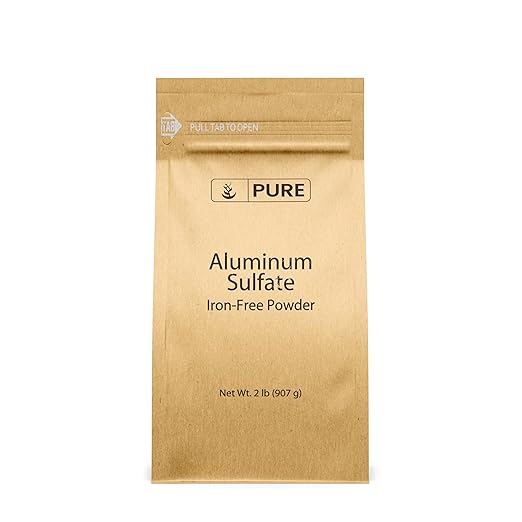 Pure Original Ingredients Aluminum Sulfate (2 lb) Food Grade, Iron Free, Soil Additive