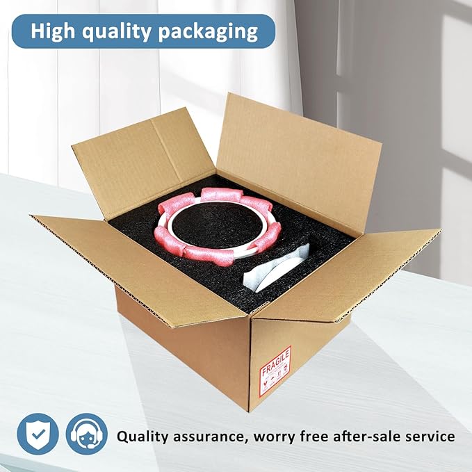 6.7 + 5.5 Inch Plant Pot, Ceramic Planter with Drainage and Saucer, Ceramic Pots for Plants, Indoor Plant pots,Ceramic Flower pots（Blue + White, Plants NOT Included）