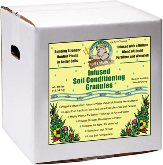 Just Scentsational TP-15BX Trident's Pride Organic Liquid Fish Infused Hydroponic Soil Conditioning Granules, 15 lbs