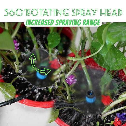 Drip Irrigation System Kit, 240 Ft Automatic Garden Watering Plant System Kit, Greenhouse Irrigation Kit, Patio Sprinkler System for Outdoor Raised Bed Plants with 1/2in,1/4in Hose