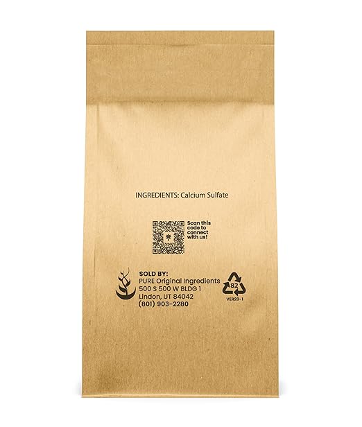 Pure Original Ingredients Calcium Sulfate (5 lb) Baking, Water Treatment & Gardening