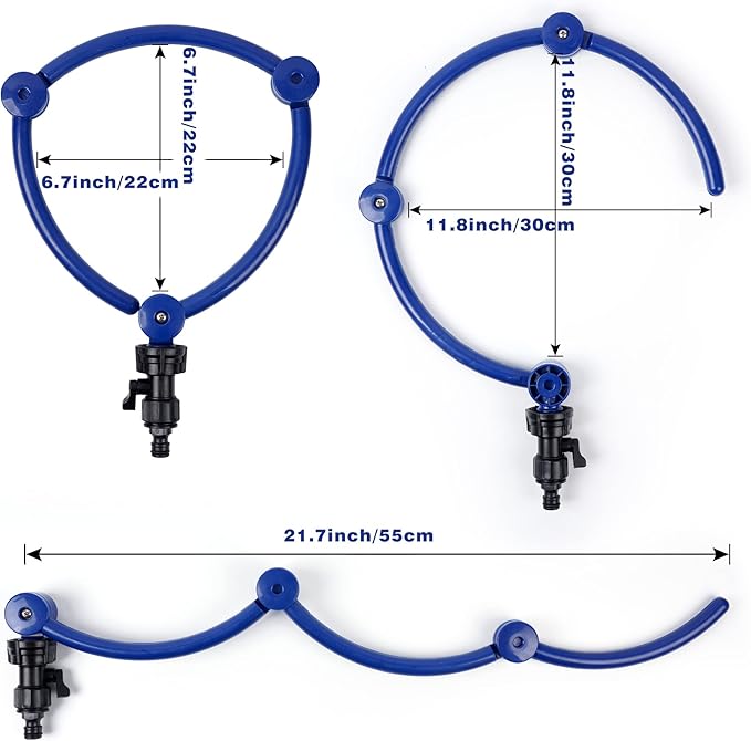 360°Tree Water System Tree Watering Ring Circle Sprinkler and Irrigation System Targeted Water for New Tree Outdoor Plants Raised Garden Bed Shrub