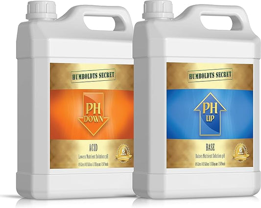 Humboldts Secret pH Up and pH Down Control Kit | Liquid pH Plant Balancer for Soil Gardening & Hydroponics Growing System | Optimal Nutrient Uptake for All Plants (1 Gallon)
