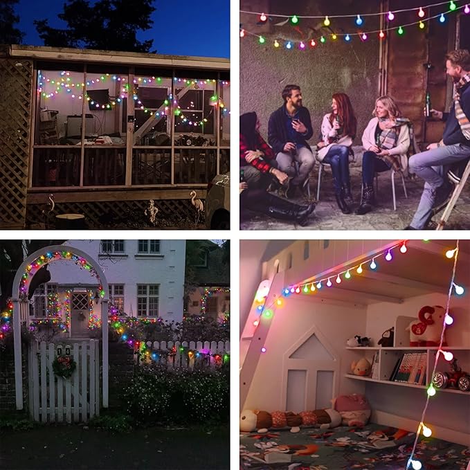 360 LED String Lights 132ft, 8 Lighting Modes Plug in Fairy String Lights for Bedroom Classroom Patio Garden Wedding Party Christmas Tree Outdoor Indoor Decorations Multicolor