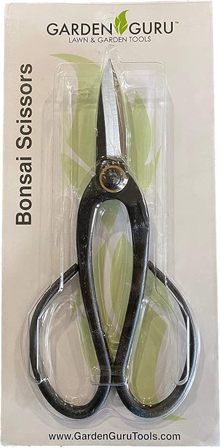 GARDEN GURU Bonsai Scissors - Traditional Butterfly Bonsai Pruner Shear for Precise Trimming Pruning and Deadheading of Flowers Plants, Japanese Bonsai Garden Tools (200mm 2 Pack)