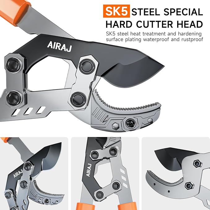 AIRAJ 27” Anvil Loppers for Tree Trimming Heavy Duty with Compound Action | Tree Branch Cutter with 2 Inch Cutting Capacity | Chops Thick Branches Ease | Garden Lopper Pruning Shears Heavy Duty